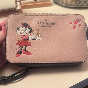 Kate Spade Pink Minnie Mouse Cross Body Purse